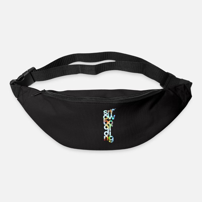Snowboard - Gürteltasche - Schwarz