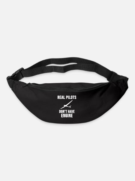 Glider Glider Pilot Cool Gift - Sac banane - noir
