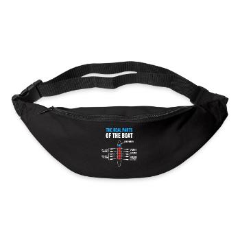 Rudern Ruderer Ruderboot Trainer Spruch Geschenk - Gürteltasche - Schwarz - Vorne