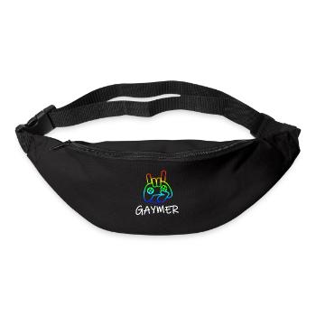 Gamer Gay Pride LGBT Gaming Sweet Gift - Sac banane - noir - Devant