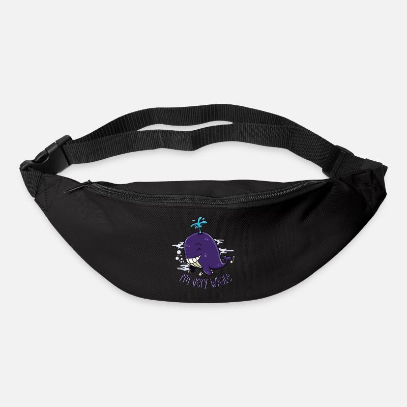 I'm very whale - Sac banane - noir