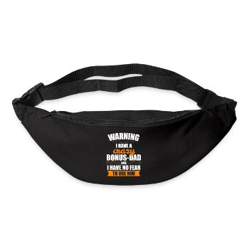 Bonus Papa Stepfather Bonus Papa Funny Gift - Bum bag - black - Front