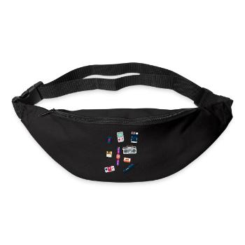 Objects from the 80s - Retro Design - Bum bag - black - Front