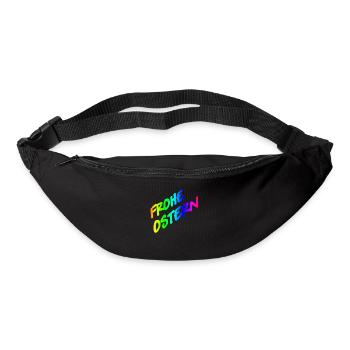Frohe ostern bunt - Gürteltasche - Schwarz - Vorne