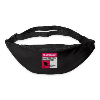 Testsieger Kegel Legende kegeln Geschenkidee - Gürteltasche - Schwarz - Vorne