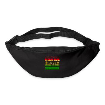 Reggae Rasta Rastafari Jamaika Geschenk - Gürteltasche - Schwarz - Vorne