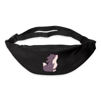 Loup doux - Sac banane - noir - Devant