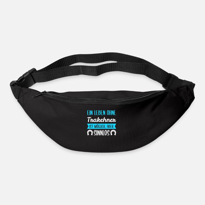 Trakehner Pferd Pferde Geschenk - Gürteltasche - Schwarz