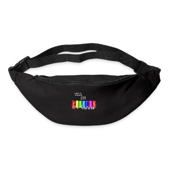 will nur spielen weiss - Gürteltasche - Schwarz - Vorne
