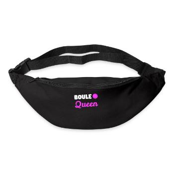 Boule Queen Boules player bocce gift - Bum bag - black - Front