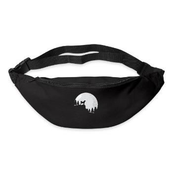 Cadeau pour chien Shiba Inu Akita - Sac banane - noir - Devant