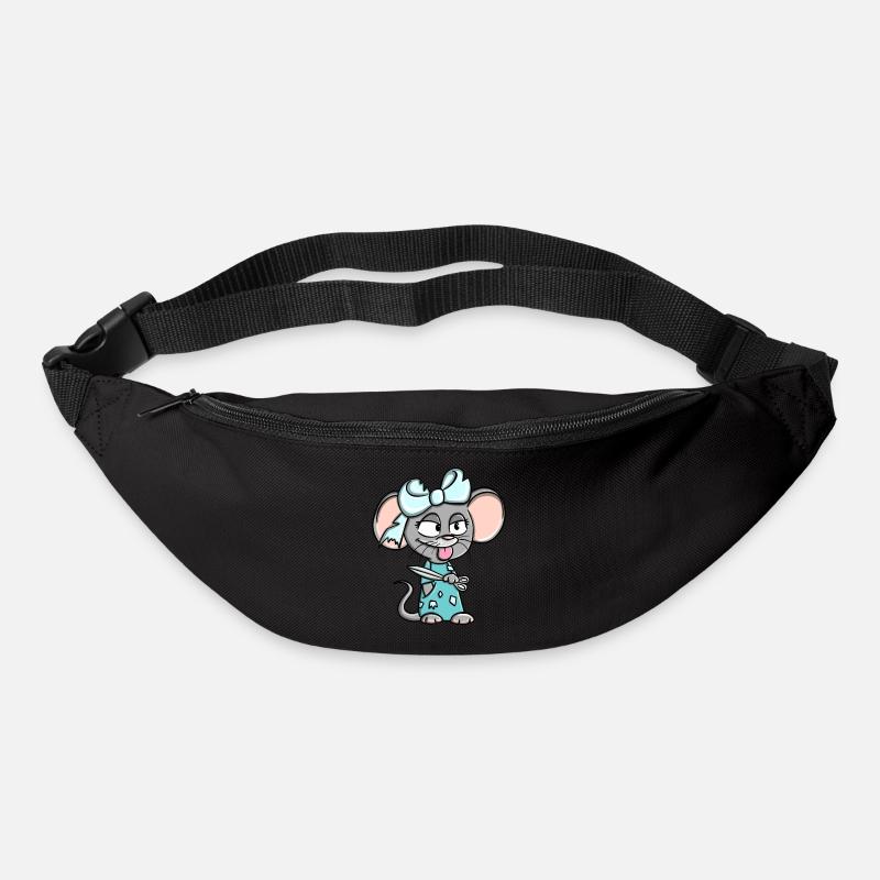 Déclaration de conception de souris effrontée Susi Schnipp Schnapp - Sac banane - noir