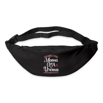 Uroma - Gürteltasche - Schwarz - Vorne