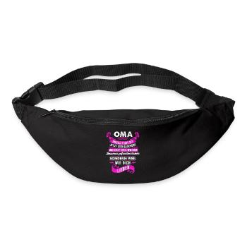 Oma Enkel Enkelin Geschenk - Gürteltasche - Schwarz - Vorne