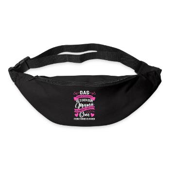 Mama Oma Werdende Oma Geschenk - Gürteltasche - Schwarz - Vorne