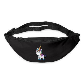 Licorne - Sac banane - noir - Devant