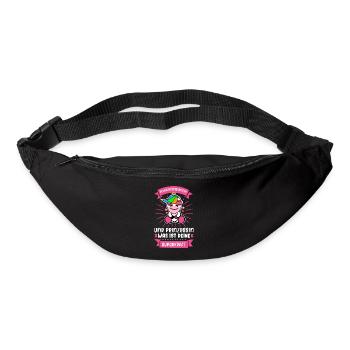 Pflegeassistentin Pflegerin Pflegekraft Geschenk - Gürteltasche - Schwarz - Vorne