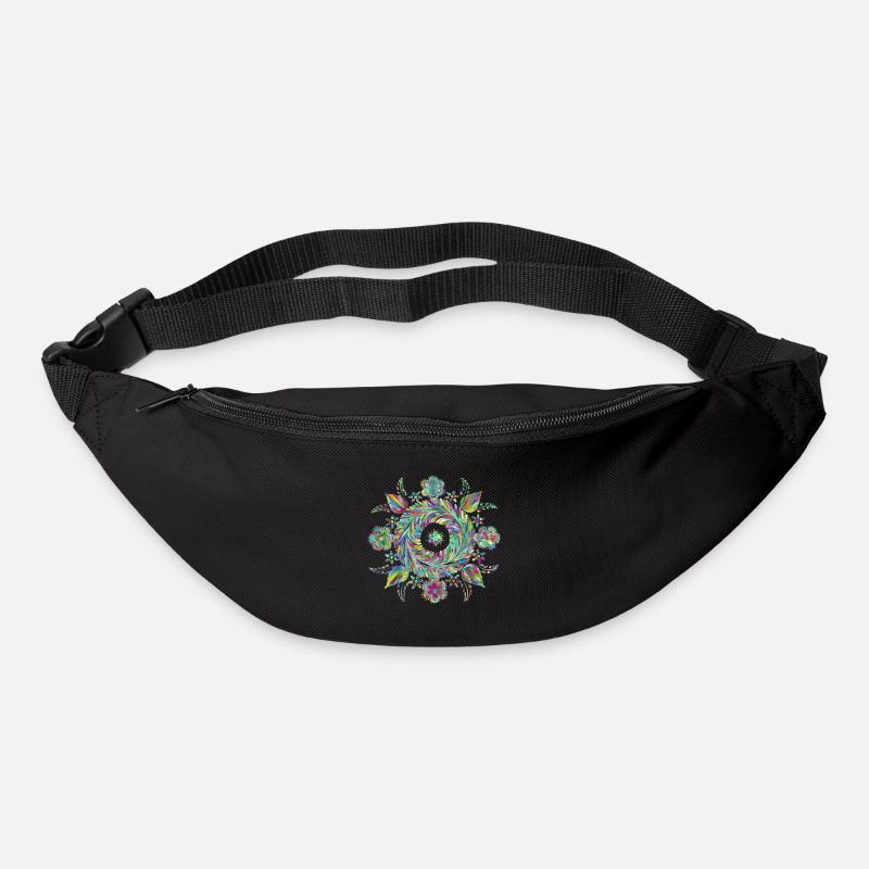 Mandala Kunst - Gürteltasche - Schwarz