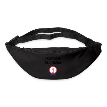 Maitresse de l'année - Sac banane - noir - Devant