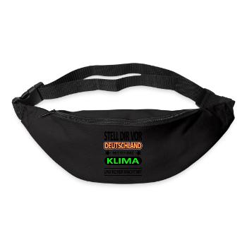 Deutschland rettet das Klima - Version 1-Satire - Gürteltasche - Schwarz - Vorne