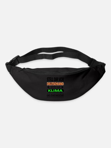 Deutschland rettet das Klima - Version 1-Satire - Gürteltasche - Schwarz