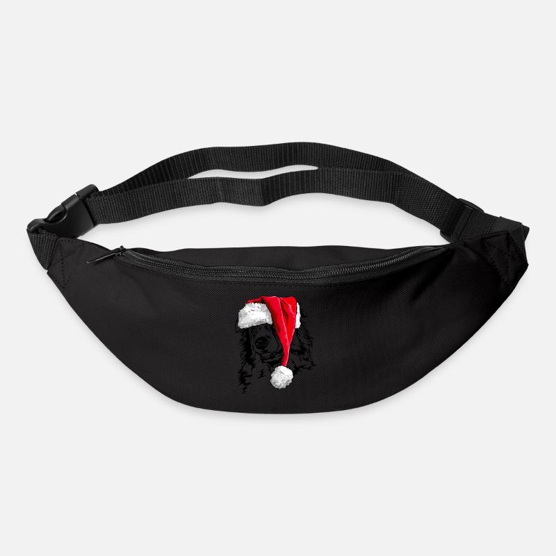 Santa AUSTRALIAN SHEPHERD Weihnachten Wilsigns - Gürteltasche - Schwarz