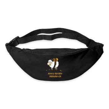 Akku-Rasen-Määäh-er - Gürteltasche - Schwarz - Vorne