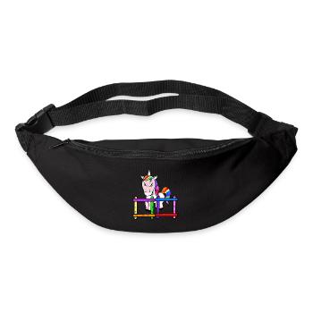 For children grim unicorn emotion feelings anger - Bum bag - black - Front
