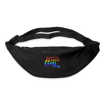 Gay Pride Gay Pride Cadeau - Sac banane - noir - Devant