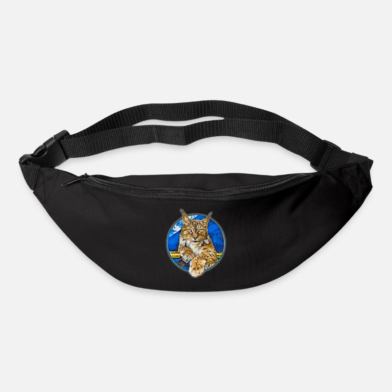 Luchs Wildkatze Freiheit - Gürteltasche - Schwarz