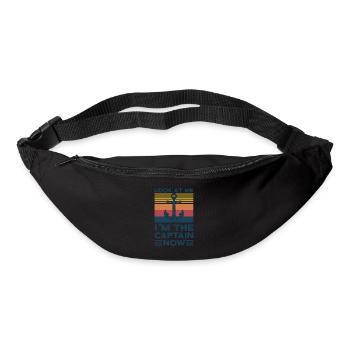 Kapitän Kapitäne Bootfahren Geschenk - Gürteltasche - Schwarz - Vorne