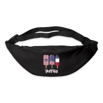 Merica July 4 USA - Bum bag - black - Front