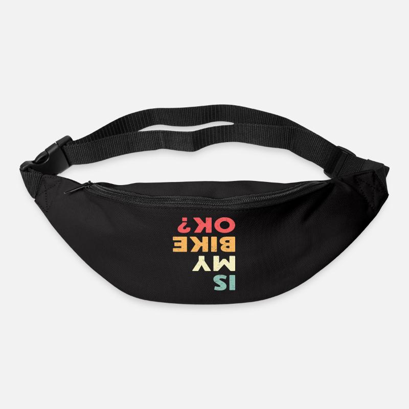 T-shirt de motard - MON VÉLO EST-IL CORRECT? - Sac banane - noir
