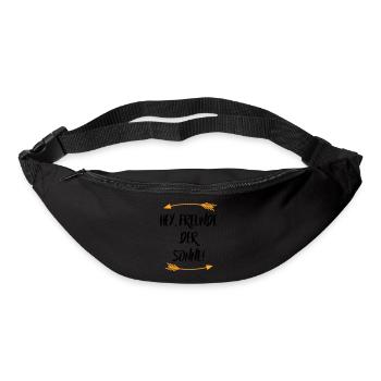 So Freunde der Sonne Sprüche - Gürteltasche - Schwarz - Vorne