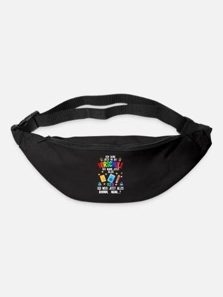 Vorschule Anfang Vorschüler Geschenk - Gürteltasche - Schwarz