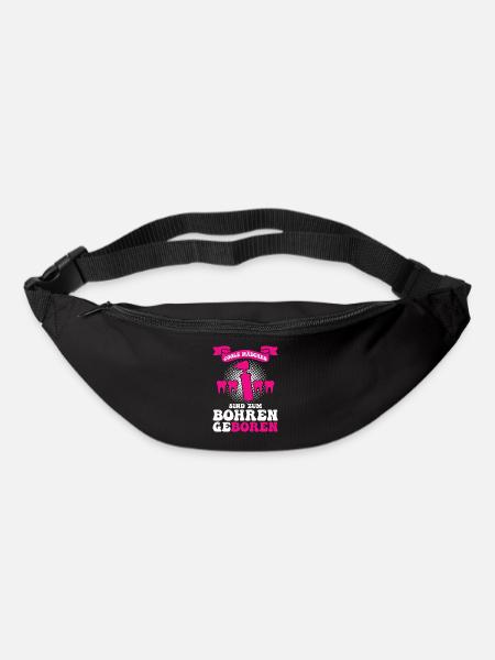 Zahn Zahnarzt Bohren Zahn Geschenk - Gürteltasche - Schwarz
