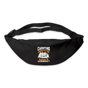 Campen camper Wanderung Geschenk - Gürteltasche - Schwarz - Vorne