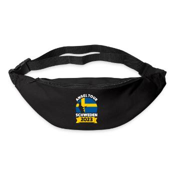 Schwedisch Angler Angeln Schweden Geschenk - Gürteltasche - Schwarz - Vorne