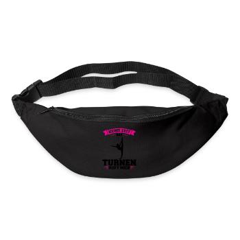 Turnen Mädchen Gymnastik Geschenk - Gürteltasche - Schwarz - Vorne