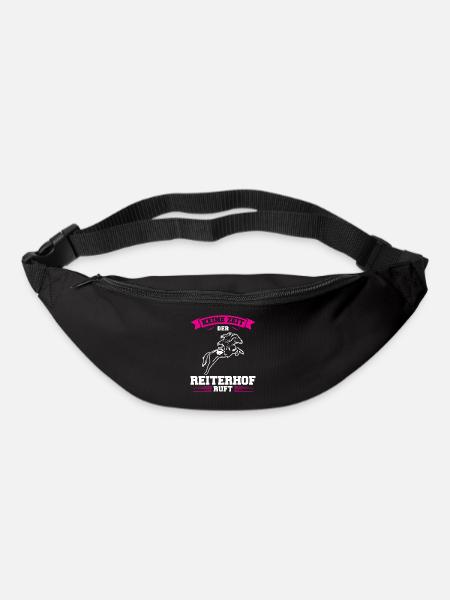 Reiten Mädchen Reiterin Geschenk - Gürteltasche - Schwarz