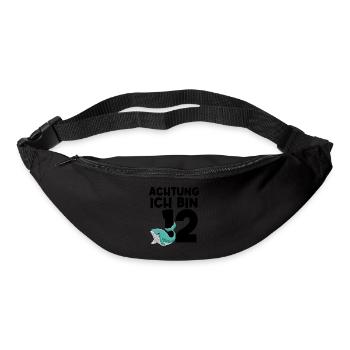 12. Geburtstag Wal 12 Jahre alt Geschenk - Gürteltasche - Schwarz - Vorne