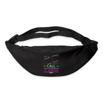 bday triathlon cadeau anniversaire anniversaire - Sac banane - noir - Devant