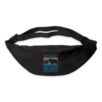 Rind Schottisches Hochlandrind Bauernhof Geschenk - Gürteltasche - Schwarz - Vorne