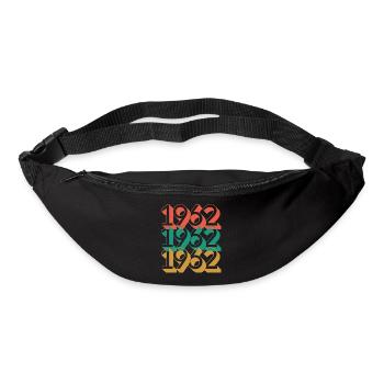 Anniversaire année 1962 / Vintage 1962 - Sac banane - noir - Devant