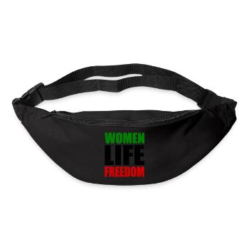 Women life freedom - Gürteltasche - Schwarz - Vorne