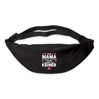 Mutter Familie Mama Geschenk - Gürteltasche - Schwarz - Vorne