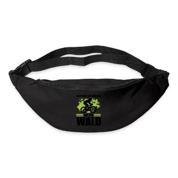 Mountainbike Downhill Mountainbiker Geschenk - Gürteltasche - Schwarz - Vorne