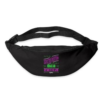 anniversary animal cute avocados geek - Gürteltasche - Schwarz - Vorne