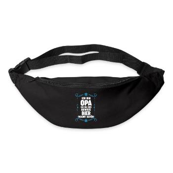 Opa Großvater Großväter Geschenk - Gürteltasche - Schwarz - Vorne