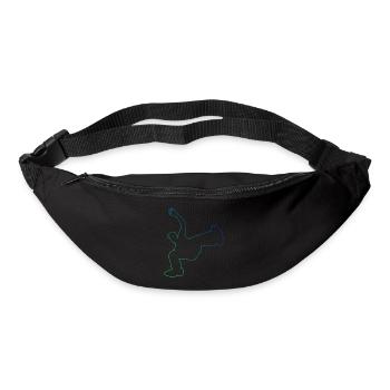 Bgirl Bboy Break Dance Femmes Breakdance Hiphop - Sac banane - noir - Devant
